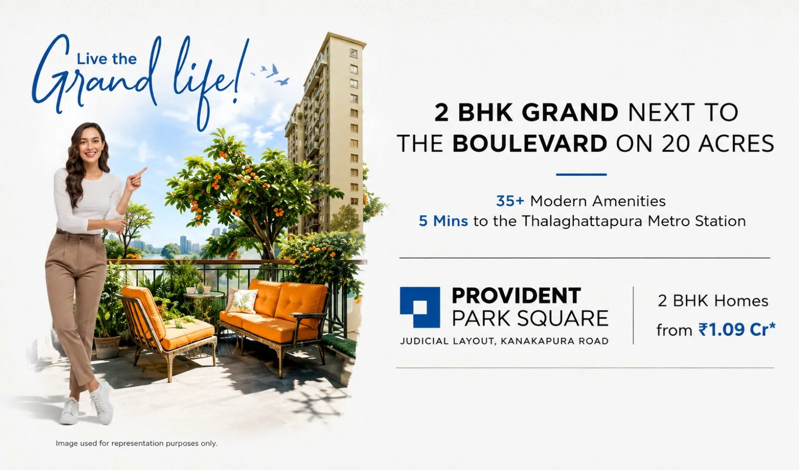 Provident Park Square – Premium 2 & 3 BHK Apartments On Kanakapura Road, Bengaluru banner 1