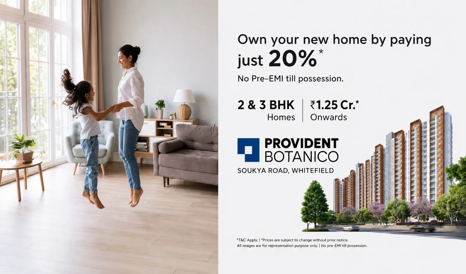 Provident Botanico – Premium 2 & 3 BHK Apartments In Whitefield, Bangalore banner 1